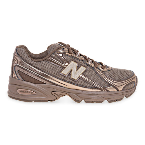 Sneaker New Balance 740 in ecopelle e tessuto  FANGO