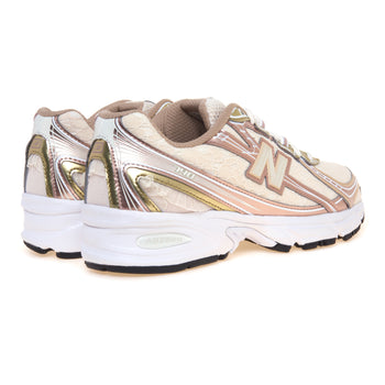 Ginnica New Balance 740 in ecopelle e tessito effetto pizzo ricamato - 3
