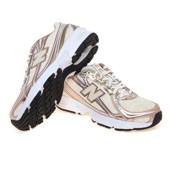 Ginnica New Balance 740 in ecopelle e tessito effetto pizzo ricamato - 4