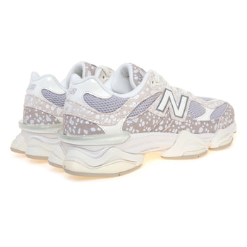 Sneaker New Balance 9060 in camoscio con stampa maculata e tessuto - 3