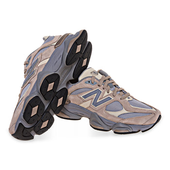 Sneaker New Balance 9060 in camoscio e tessuto - 4