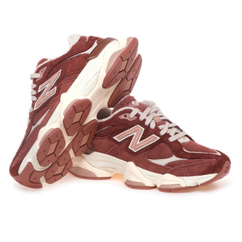 Sneaker New Balance 9060 in camoscio e tessuto  CAFFE' - 4