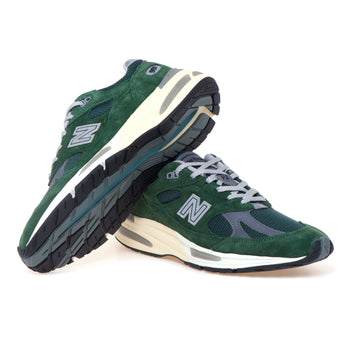 Sneaker New Balance 991 v2 in camoscio e mesh - 4