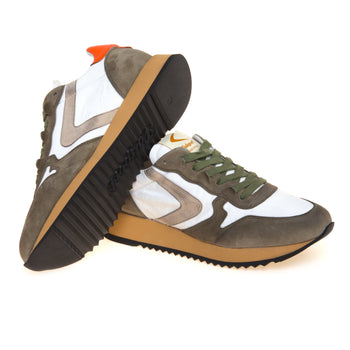 Sneaker Valsport Magic in camoscio e tessuto effetto vintage - 4