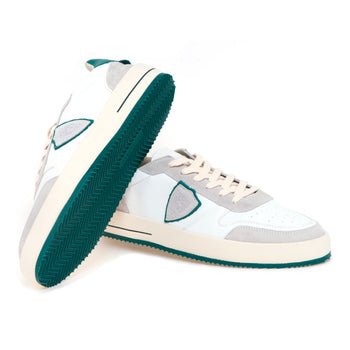 Sneaker Philippe Model "Nice" in pelle e camoscio - 4