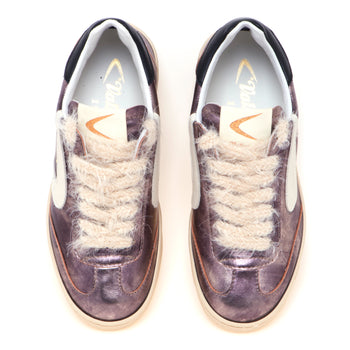 Sneaker Valsport 1920 Olimpia Metal in pelle laminata anticata - 5