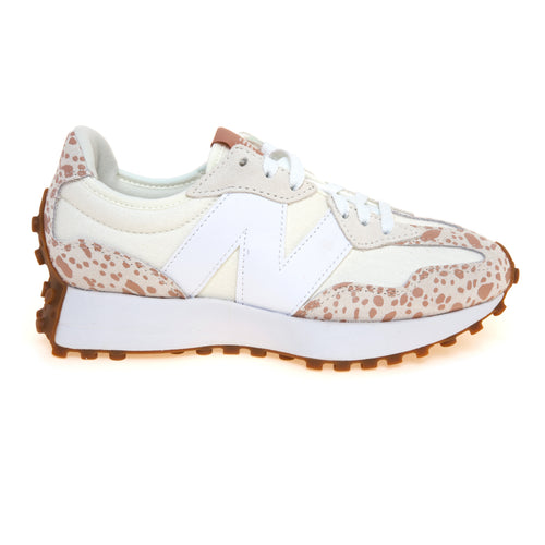 Sneaker New Balance 327 in tessuto e camoscio con stampa maculata