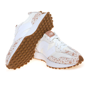 Sneaker New Balance 327 in tessuto e camoscio con stampa maculata - 4