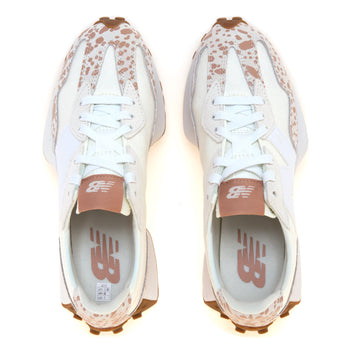 Sneaker New Balance 327 in tessuto e camoscio con stampa maculata - 5