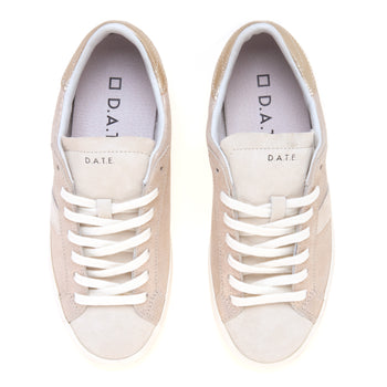 Sneaker D.A.T.E. Hill Low Stardsust in camoscio microglitterato - 5
