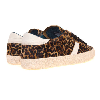 Sneaker D.A.T.E. Hill Low in cavallino leopardato - 3