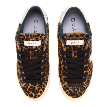 Sneaker D.A.T.E. Hill Low in cavallino leopardato - 5