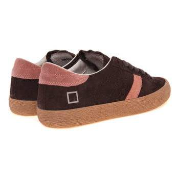 Sneaker D.A.T.E. Hill Low in camoscio con inserti rosa - 3