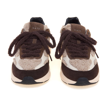 Sneaker D.A.T.E. Musa in camoscio e teddy - 5