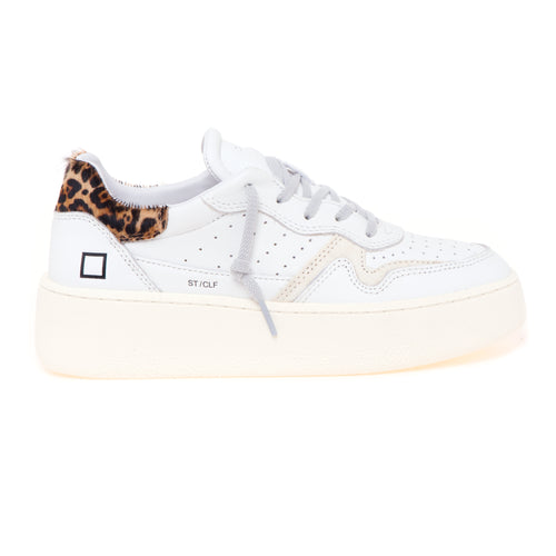 Sneaker D.A.T.E. "Step" in pelle con platform