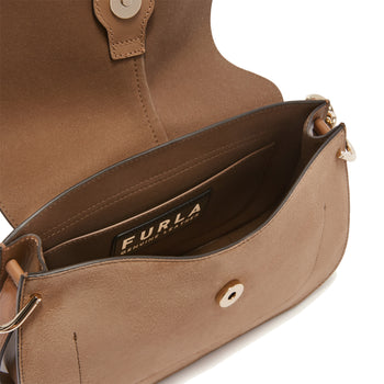 Borsa a mano Furla Flow M in camoscio - 3