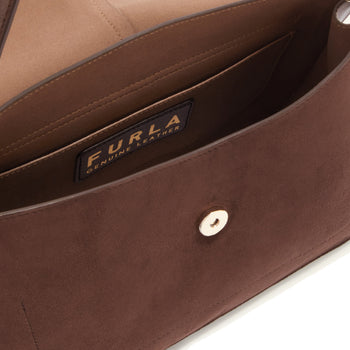 Borsa a mano Furla Flow L in camoscio - 3