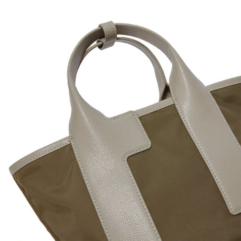 Shopping Furla Piuma S Tote in pelle e tessuto - 5