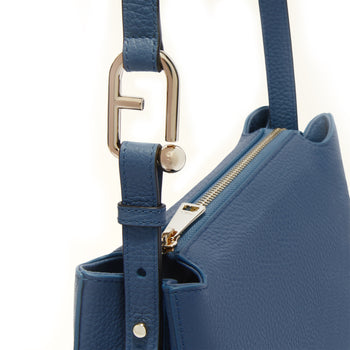 Borsa a tracolla Furla Nuvola S in pelle martellata - 4