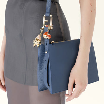 Borsa a tracolla Furla Nuvola S in pelle martellata - 7