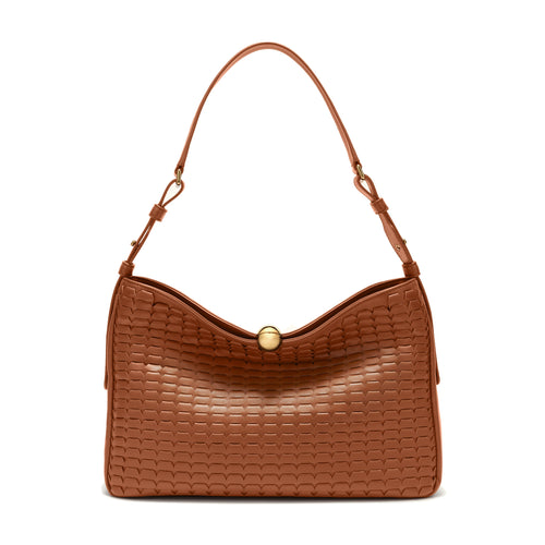 Borsa a spalla Furla Sfera in nappa soft con intagli -  misura L