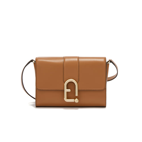 Borsa a tracolla Furla Urban in pelle con logo in metallo - misura S