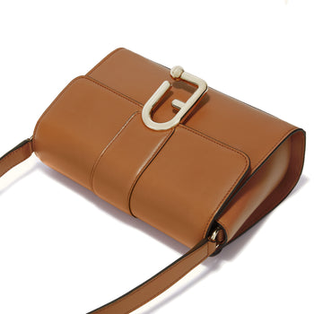 Borsa a tracolla Furla Urban in pelle con logo in metallo - misura S - 4