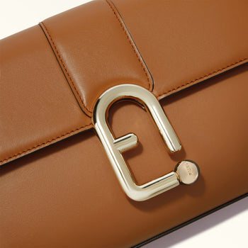 Borsa a tracolla Furla Urban in pelle con logo in metallo - misura S - 5