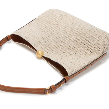 Borsa a spalla Furla Sfera in tessuto intrecciato effetto crochet soft - misura L - 5