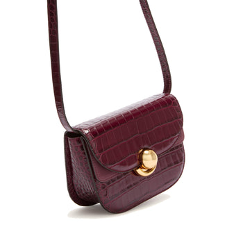 Borsa a tracolla Furla Sfera Mini Round in pelle stampa cocco - 4