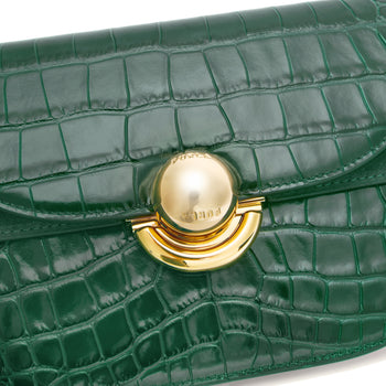 Borsa a tracolla Furla Sfera Mini Round in pelle stampa cocco - 5