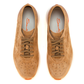 Sneaker Santoni Easy Bouce in camoscio - 5