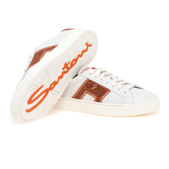 Sneaker Santoni DBS in pelle con logo retinato - 4