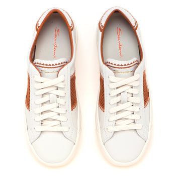 Sneaker Santoni DBS in pelle con logo retinato - 5
