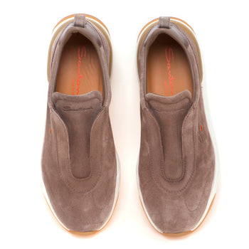 Sneaker Santoni Innova slip-on in camoscio - 5