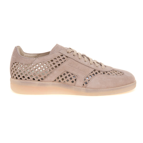 Sneaker Santoni Oly in camoscio laserato