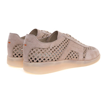Sneaker Santoni Oly in camoscio laserato - 3