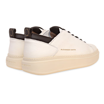 Sneaker Alexander Smith Wembley in pelle martellata  BIANCO - 3