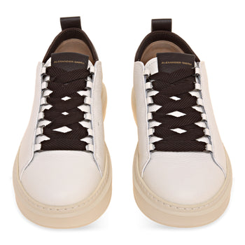 Sneaker Alexander Smith Wembley in pelle martellata  BIANCO - 5