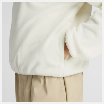 Boxy jacket New Balance in pile con mezza zip e logo - 6