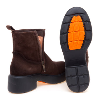 Tronchetto Santoni in camoscio con platform - 4
