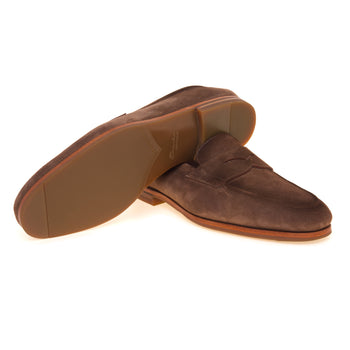 Mocassino penny Santoni New Carla in camoscio seta - 4
