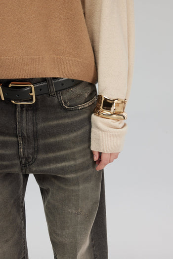 Maglia boxy fit Semicouture "Raphel" in misto cashmere - 5
