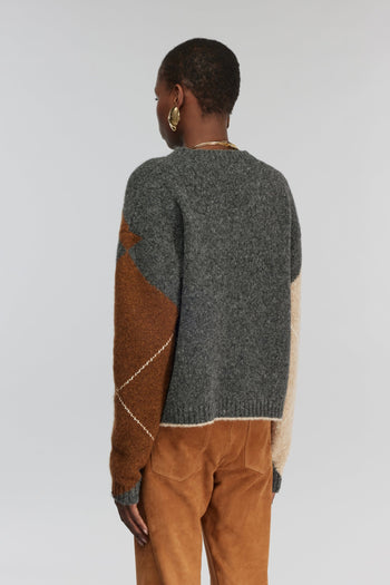 Maglia a rombi Semicouture Gaston in misto lana - 3