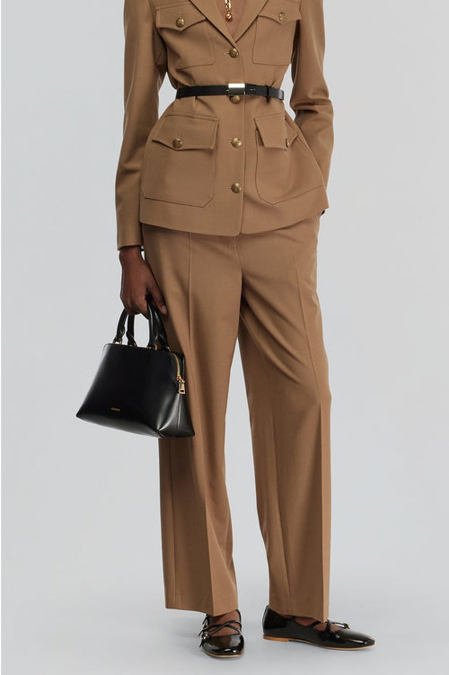 Pantalone a palazzo Semicouture "Shelby" in fresco di lana