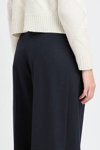 Pantalone a palazzo Semicouture in misto lana - 7