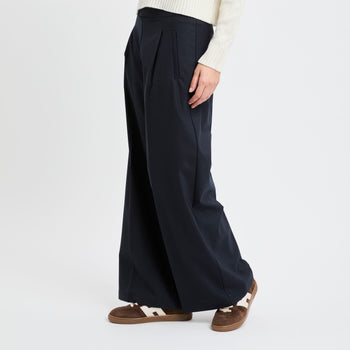 Pantalone a palazzo Semicouture in misto lana - 8