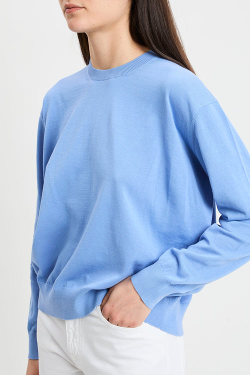 Maglia Alejandra Semicouture in cotone con spacco sul retro