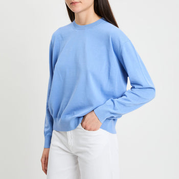 Maglia Alejandra Semicouture in cotone con spacco sul retro - 7