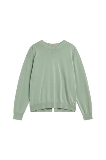 Maglia Alejandra Semicouture in cotone con spacco sul retro - 4